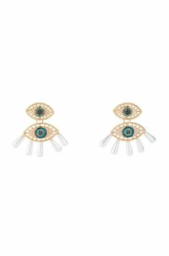 ALWAYS WATCHING EMBELLISHED EARRINGS