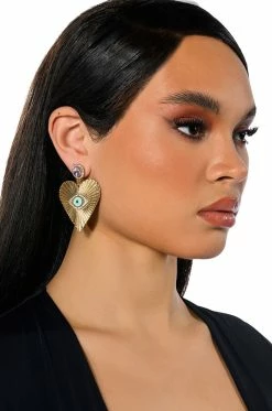 ALWAYS WATCHING STATEMENT DROP EARRINGS