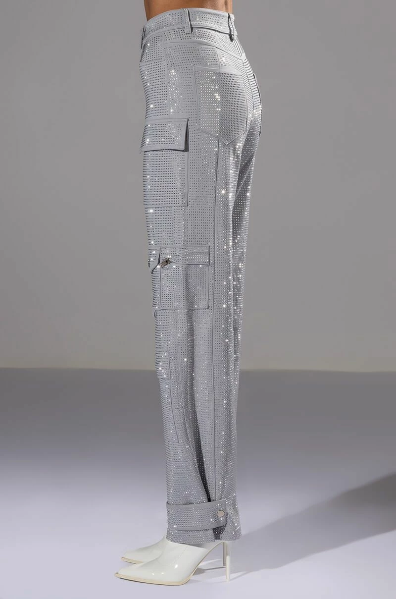 AMMO BONNE SOIREE RHINESTONE CARGO PANTS - Image 5