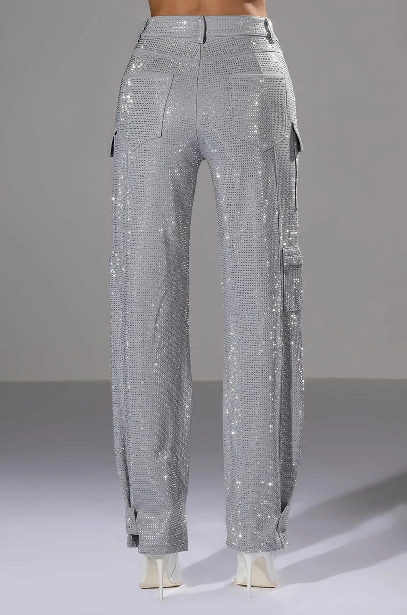 AMMO BONNE SOIREE RHINESTONE CARGO PANTS - Image 6