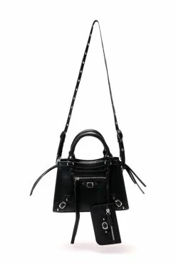 BERNADETTA STRAPPY BLACK BAG