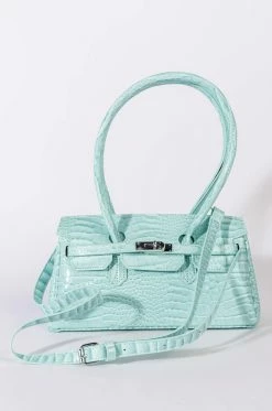 BLUE DREAMS CROC PURSE