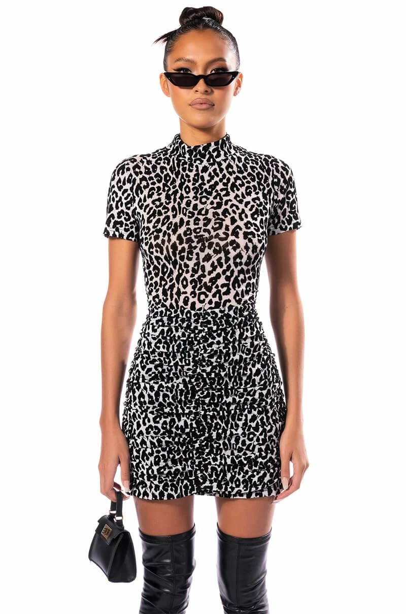 CANT BE TAMED SHORT SLEEVE MOCK NECK BODYSUIT - Image 8