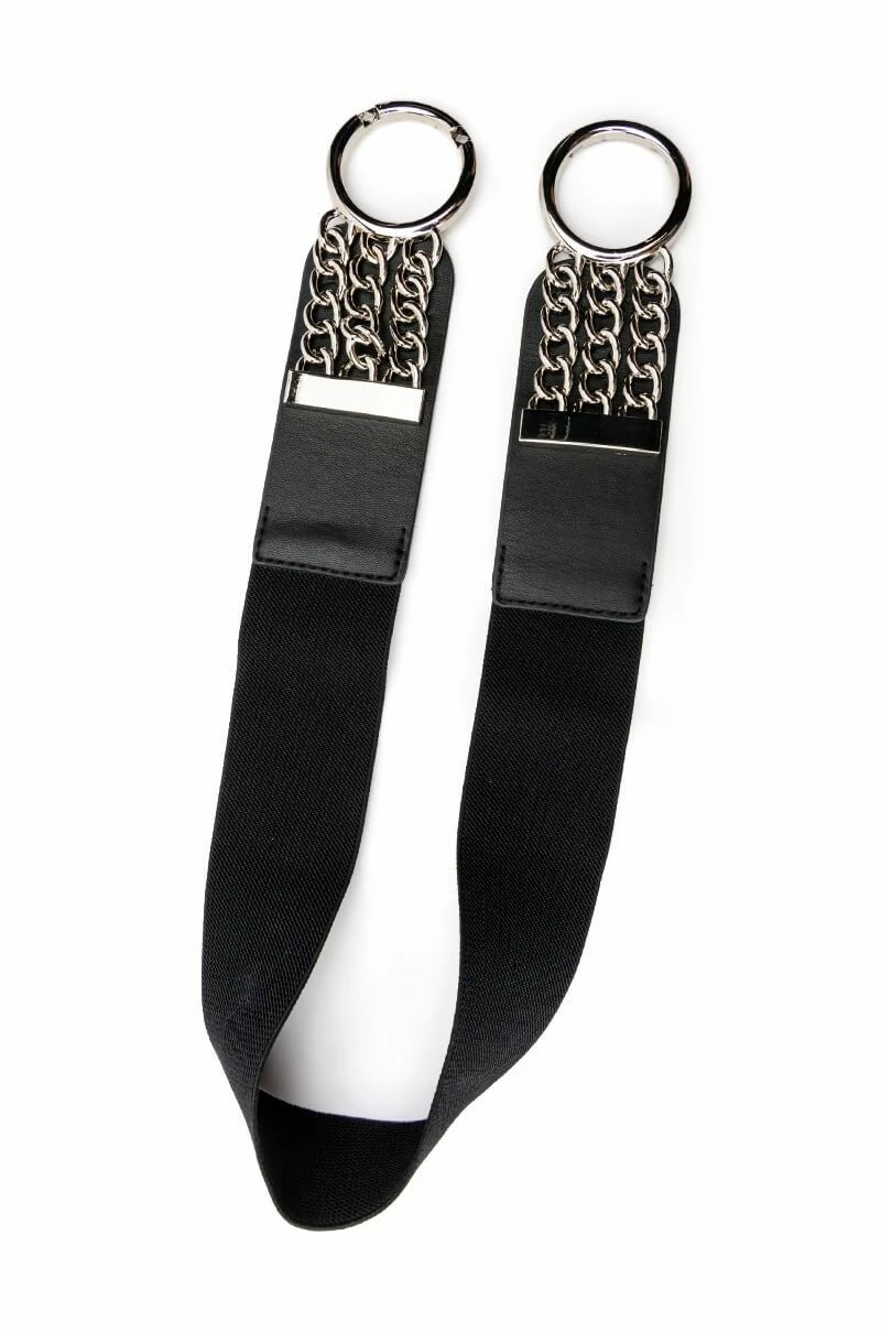 CELEBRATION CHAIN DETAIL STRETCH BELT - Image 4
