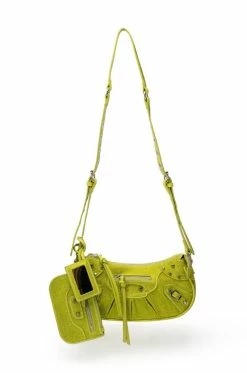 ELEGANT EMBELLISHED BAG IN GREEN