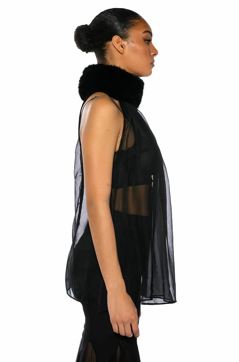 ELEGANT TURTLE NECK BLOUSE - Image 5