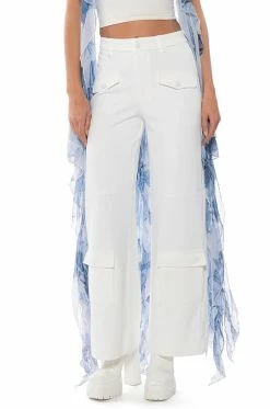 ELEVATED CARGO PANTS IN WHITE