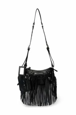 EUPHORIC FRINGE BLACK BAG