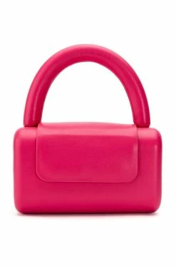 EVERLY PU BOX BAG IN FUCHSIA