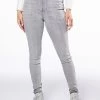 EXTREME STRETCH HIGH WAISTED SKINNY JEANS WITH RHINESTONES