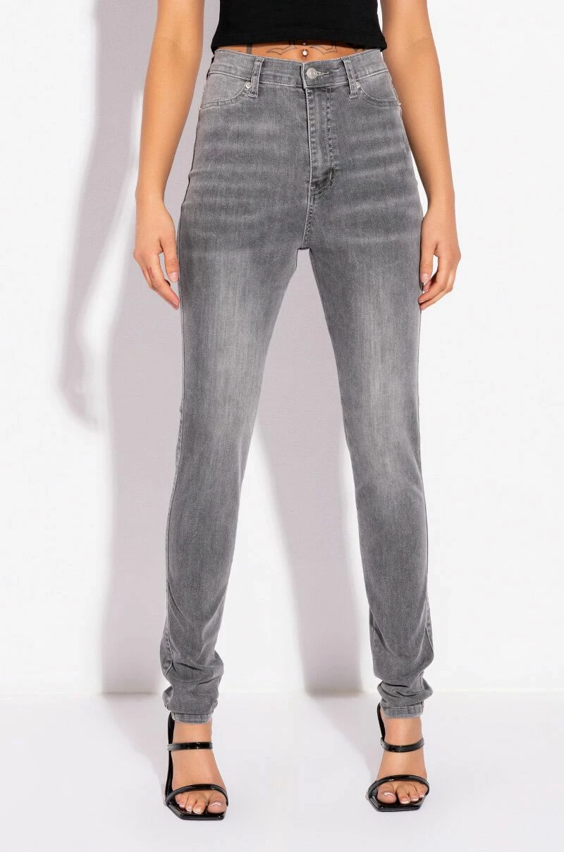 FLEX-FIT HIGH WAISTED SUPER STRETCHY SKINNY JEANS