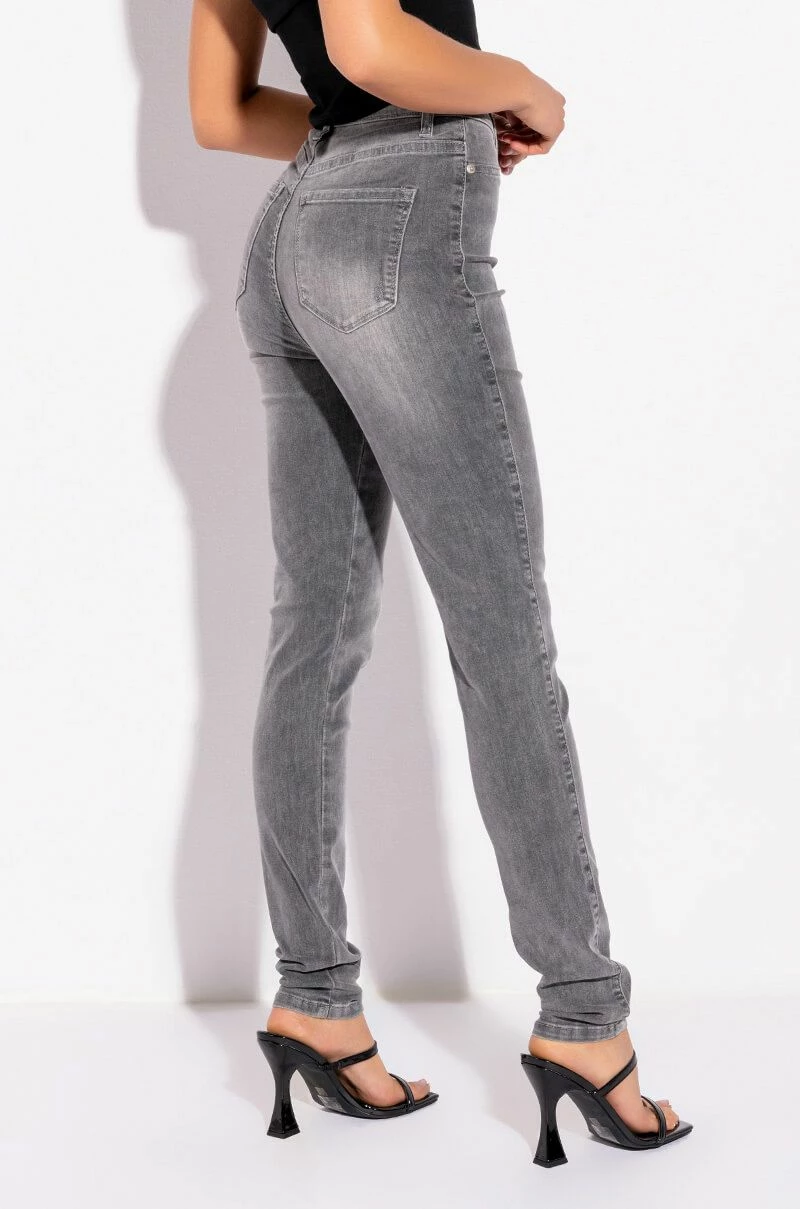 FLEX-FIT HIGH WAISTED SUPER STRETCHY SKINNY JEANS - Image 2
