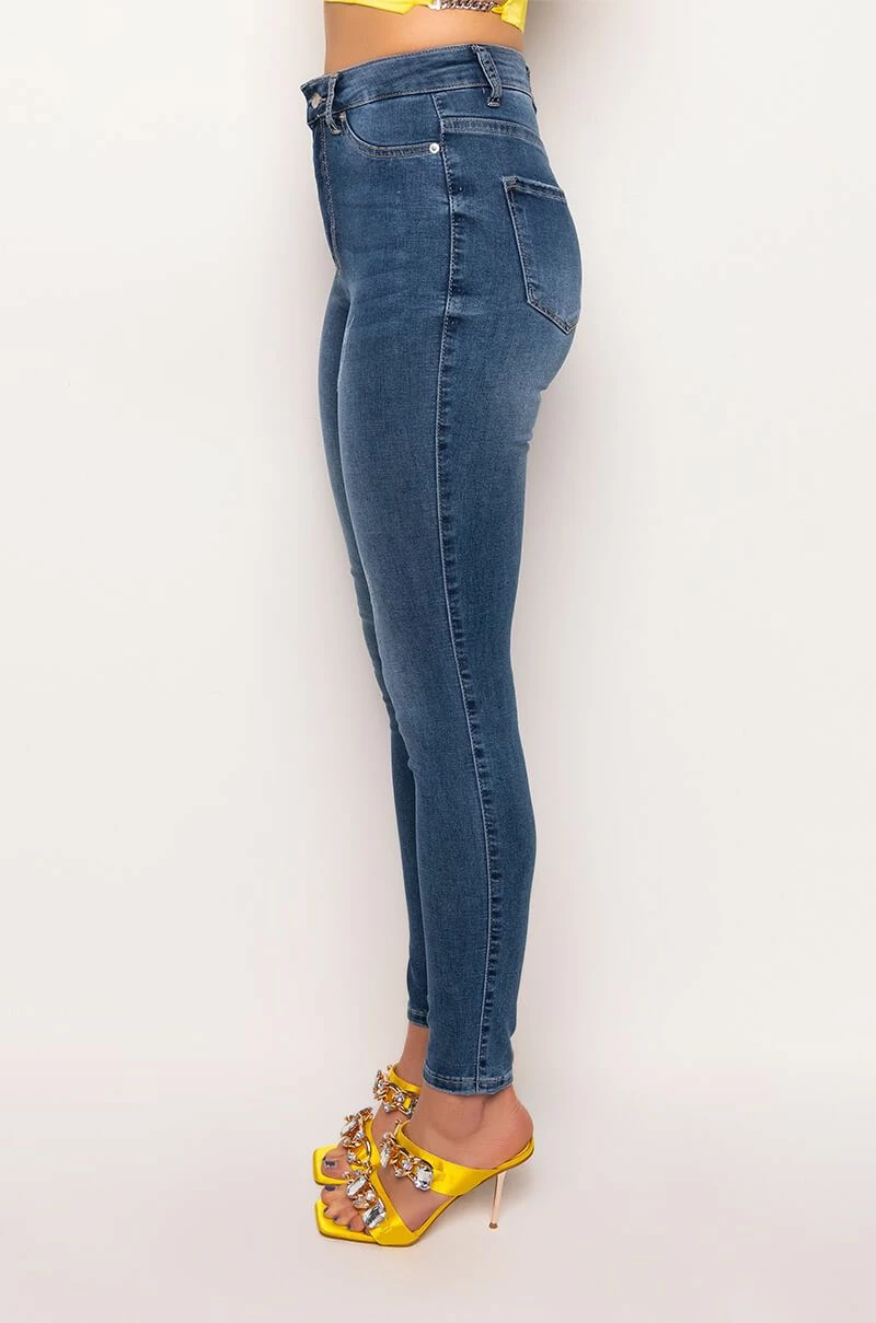 FLEX-FIT HIGH WAISTED SUPER STRETCHY SKINNY JEANS - Image 6