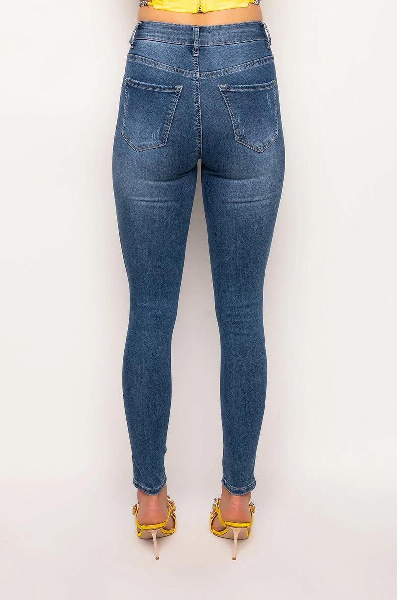 FLEX-FIT HIGH WAISTED SUPER STRETCHY SKINNY JEANS - Image 7