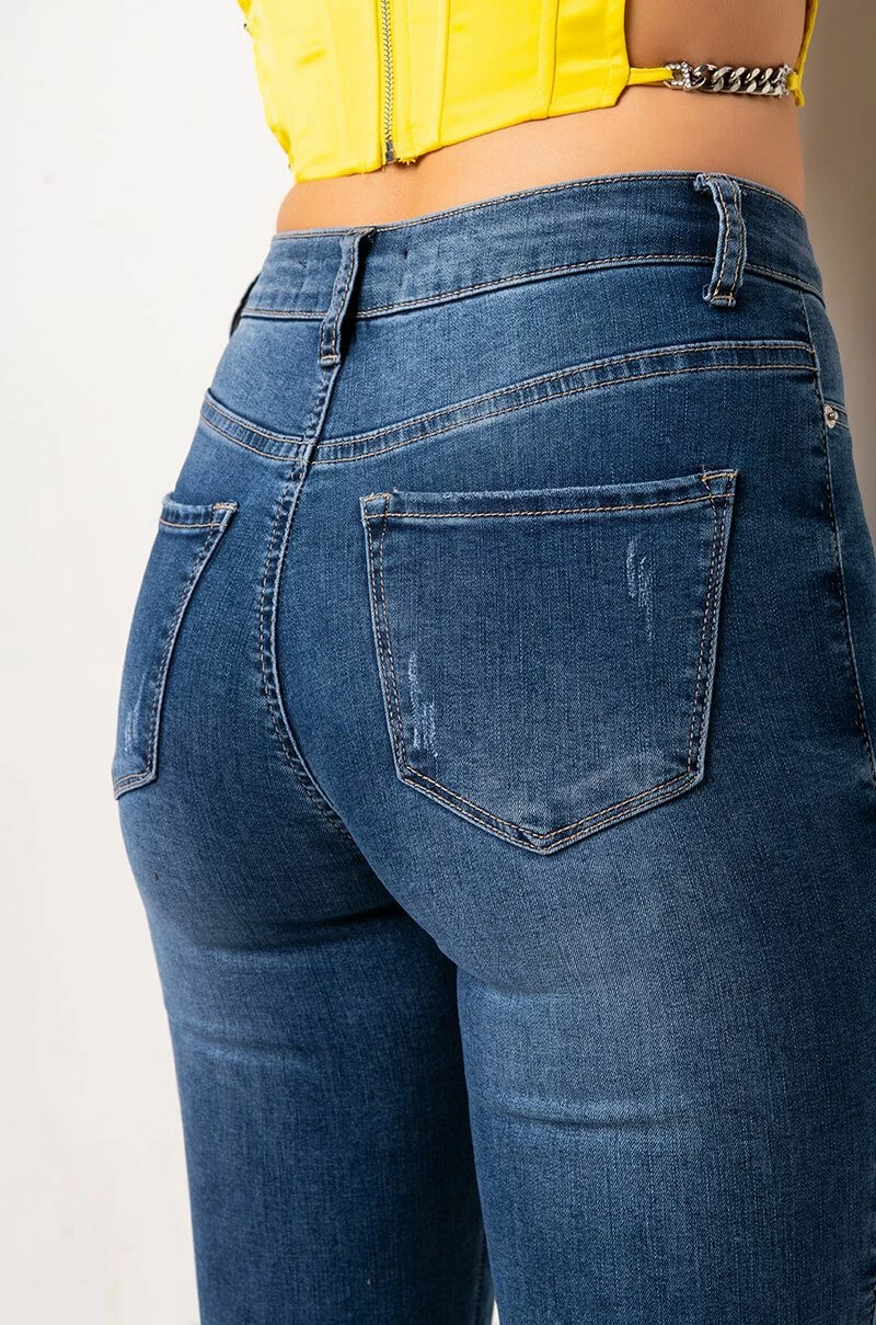 FLEX-FIT HIGH WAISTED SUPER STRETCHY SKINNY JEANS - Image 8