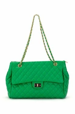 FOUR LEAF CLOVER QUILTED PURSE