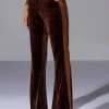 GABRIELLE VELVET FLARE TROUSER