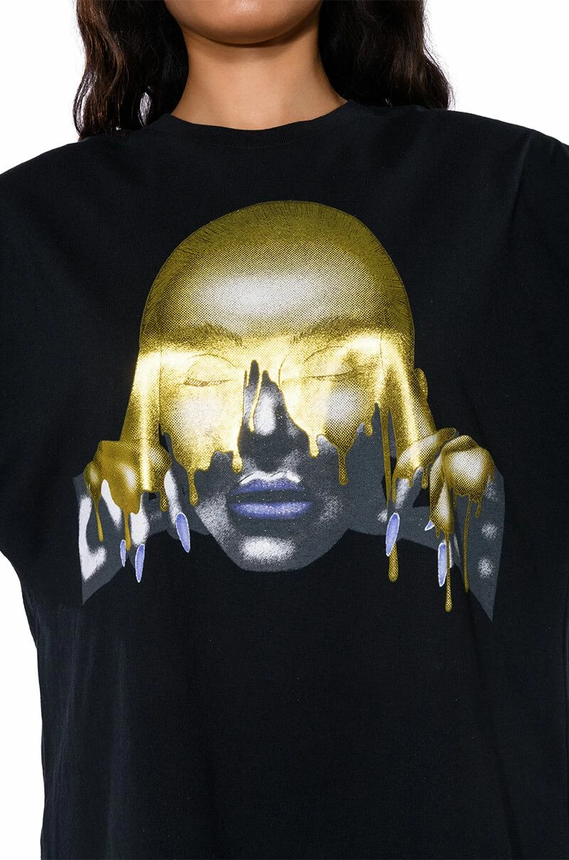 GOLD FOIL GRAPHIC TEE - Image 7
