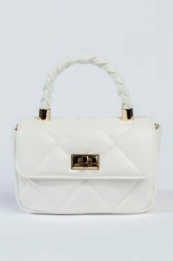GOOD AS HELL PEARL WHITE QUILTED BAG