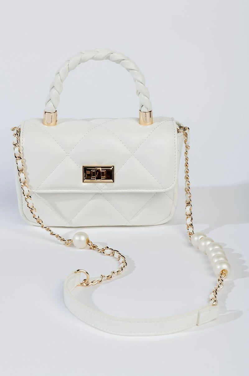 GOOD AS HELL PEARL WHITE QUILTED BAG - Image 2