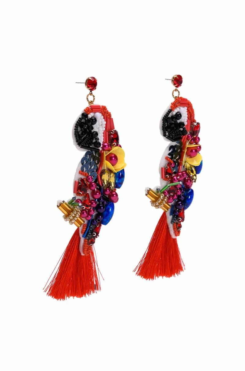 IS THERE AN ECHO IN HERE BEADED EARRINGS - Image 2