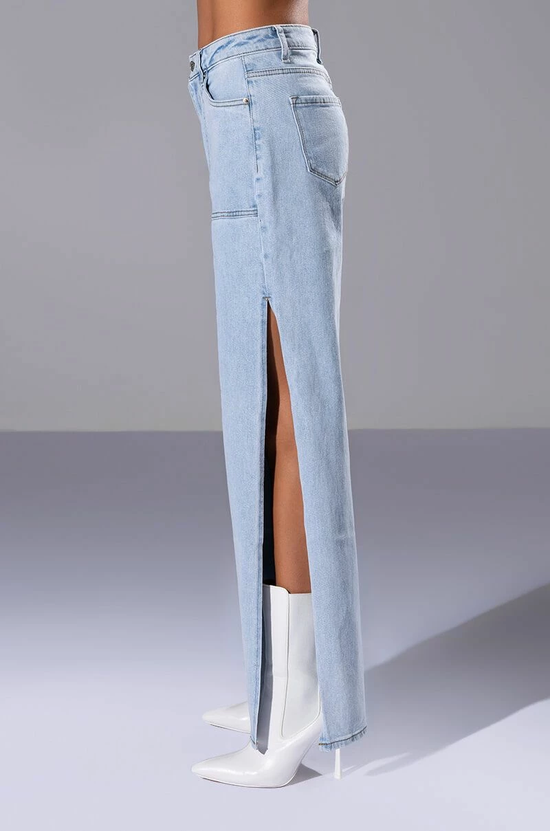 LASTING LOVER HIGH RISE SIDE SLIT JEANS - Image 6