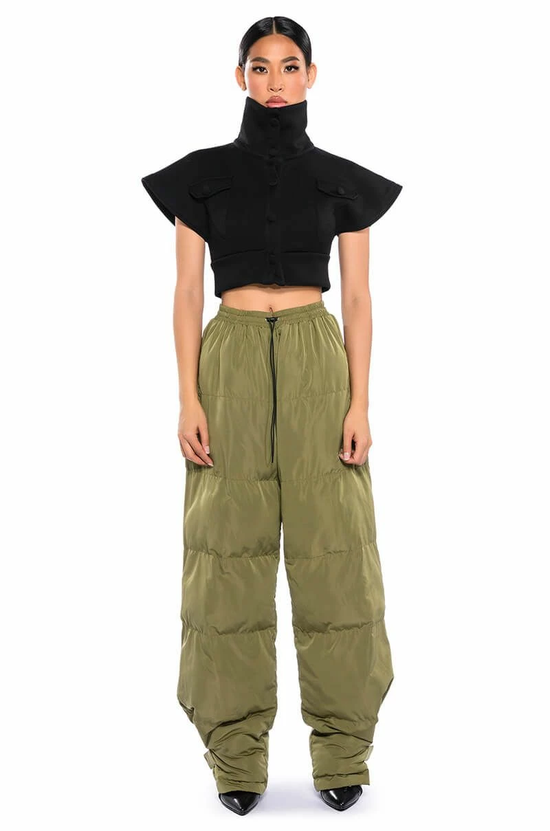 LORENA WIDE LEG PUFFER PANT - Image 3