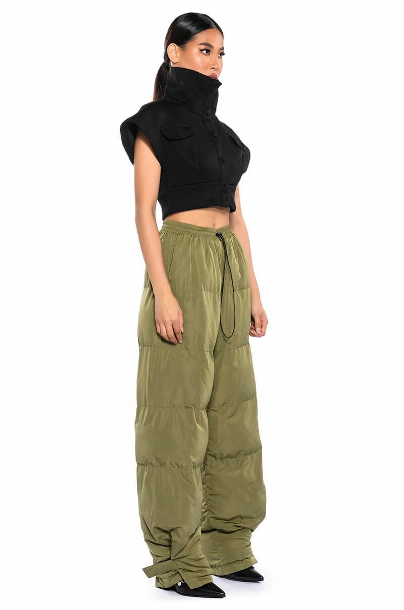 LORENA WIDE LEG PUFFER PANT - Image 4
