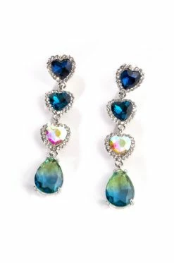 LOVE DONT COST A THING RHINESTONE DROP EARRINGS