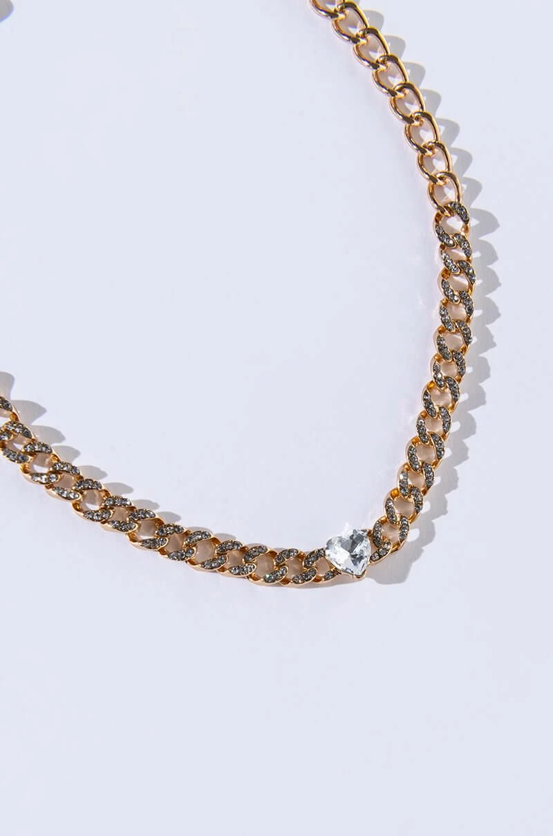 LOVE IS IN THE AIR BLING HEART NECKLACE - Image 4