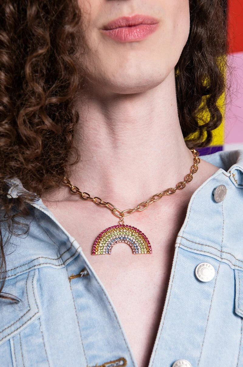 LOVE IS LOVE RHINESTONE CHAIN - Image 3