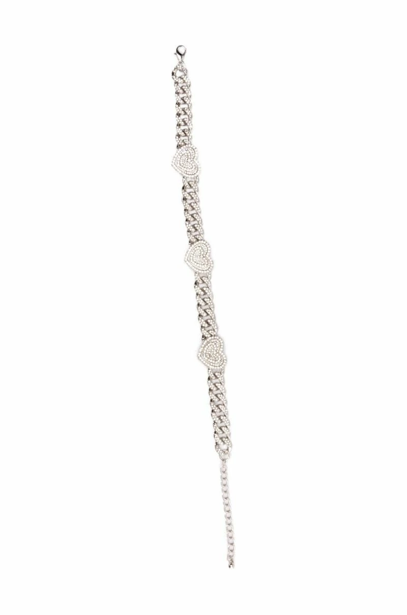 LOVER GIRL RHINESTONE CHAIN CHOKER