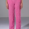 LUCY TEXTURED WIDE LEG PANT