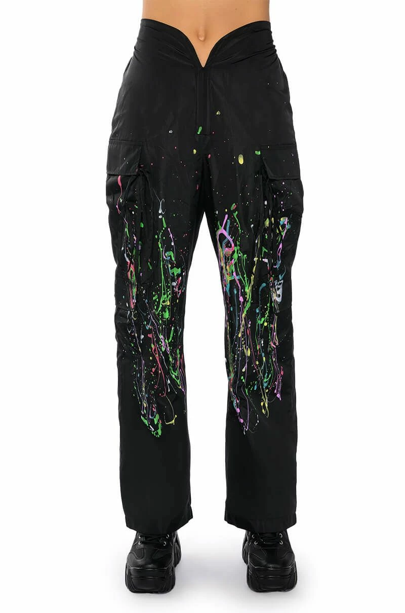 MY TIME PAINTED WIDE LEG PANTS - Image 6