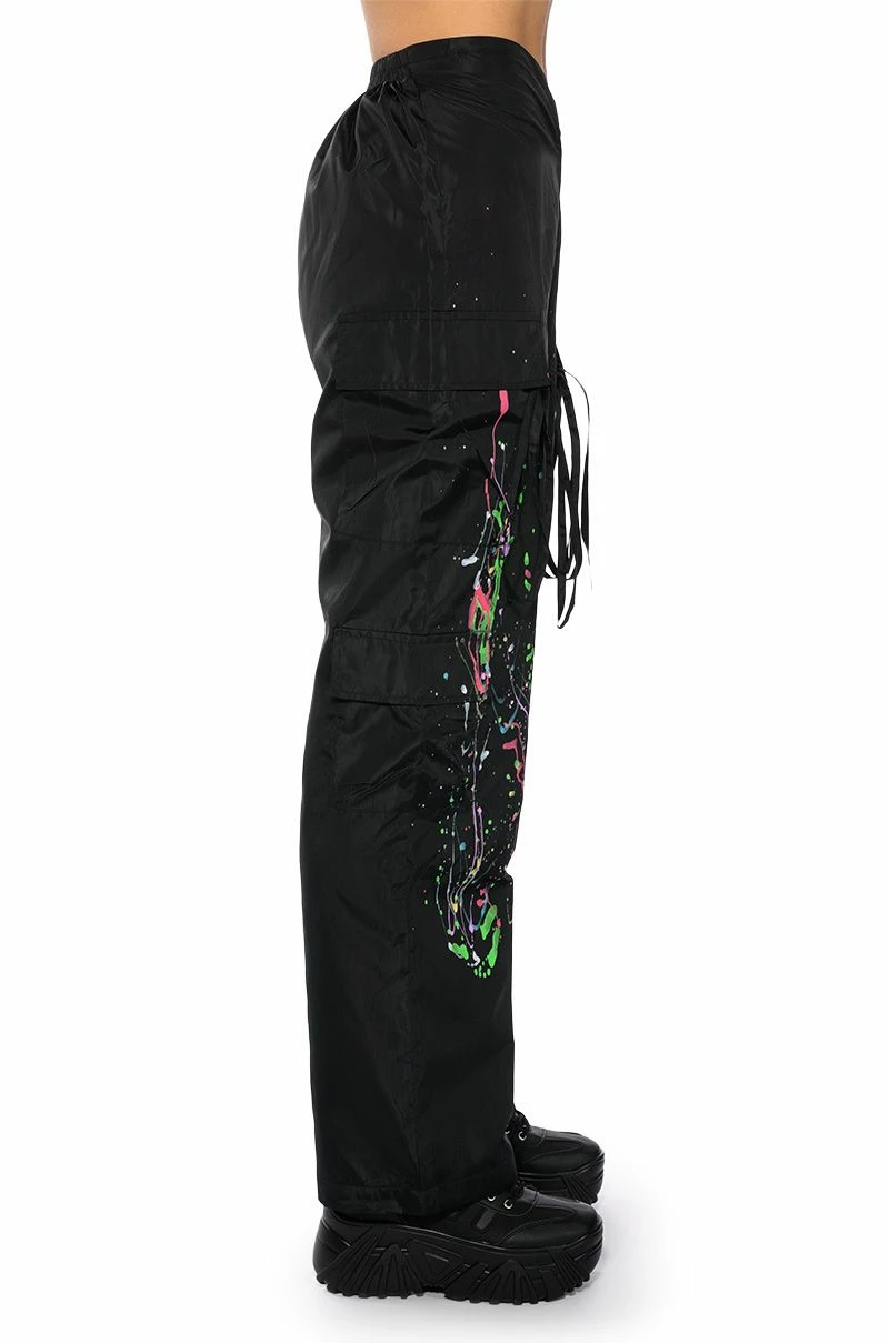 MY TIME PAINTED WIDE LEG PANTS - Image 8