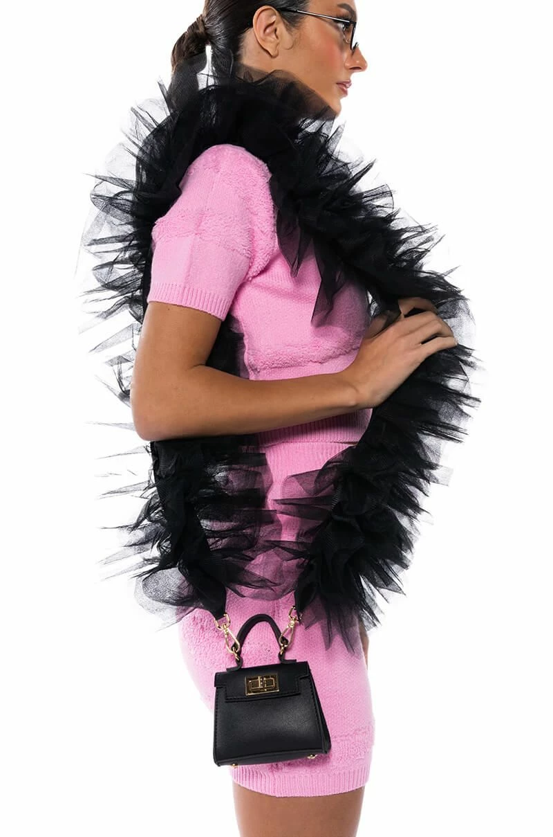 NO PICTURES PLEASE TULLE PURSE STRAP - Image 3