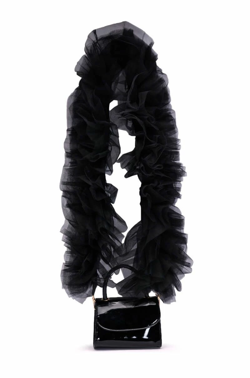 NO PICTURES PLEASE TULLE PURSE STRAP