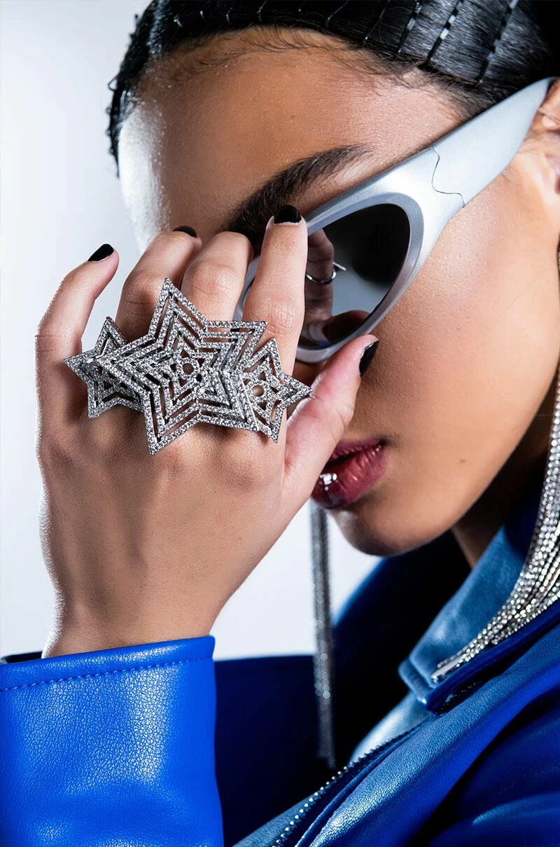 NORTH STAR RHINESTONE RING SET - Image 3