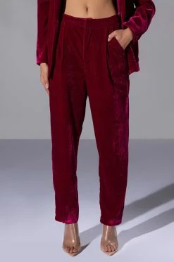 PRETTY IN VELVET TROUSER