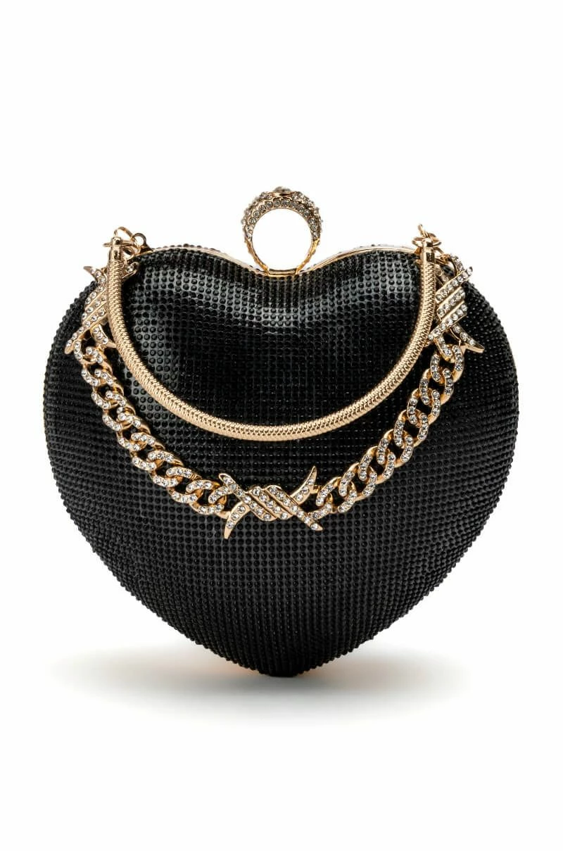 PROTECTED HEART BLACK PURSE - Image 2
