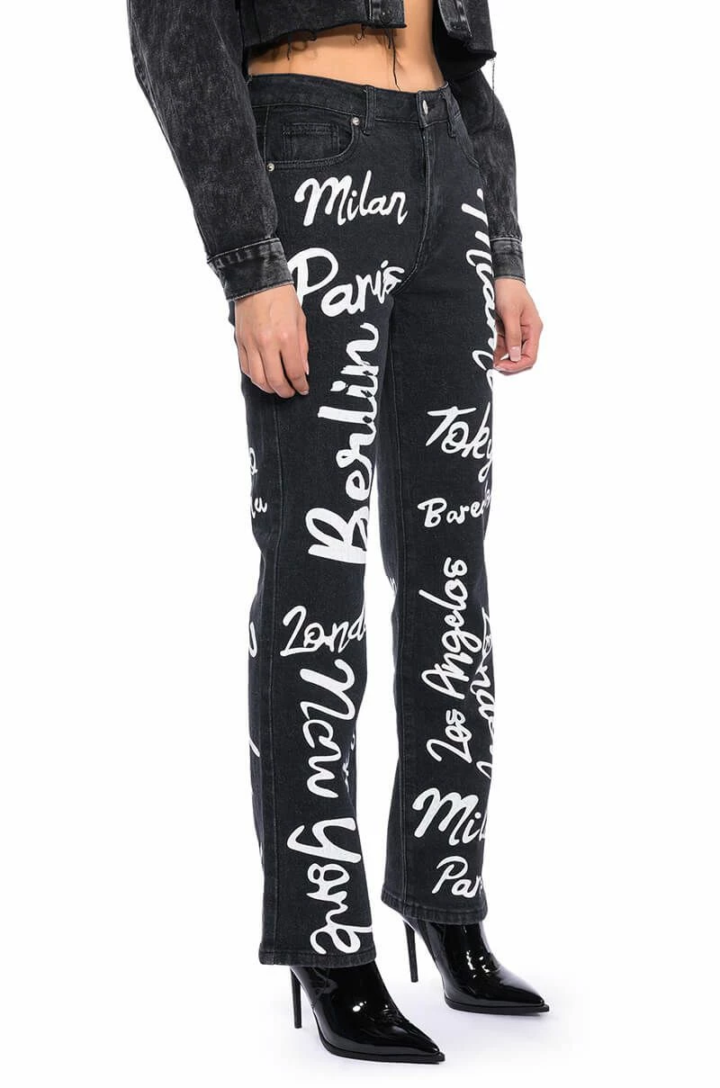 REPRESENT HIGH RISE STRAIGHT LEG JEAN - Image 2