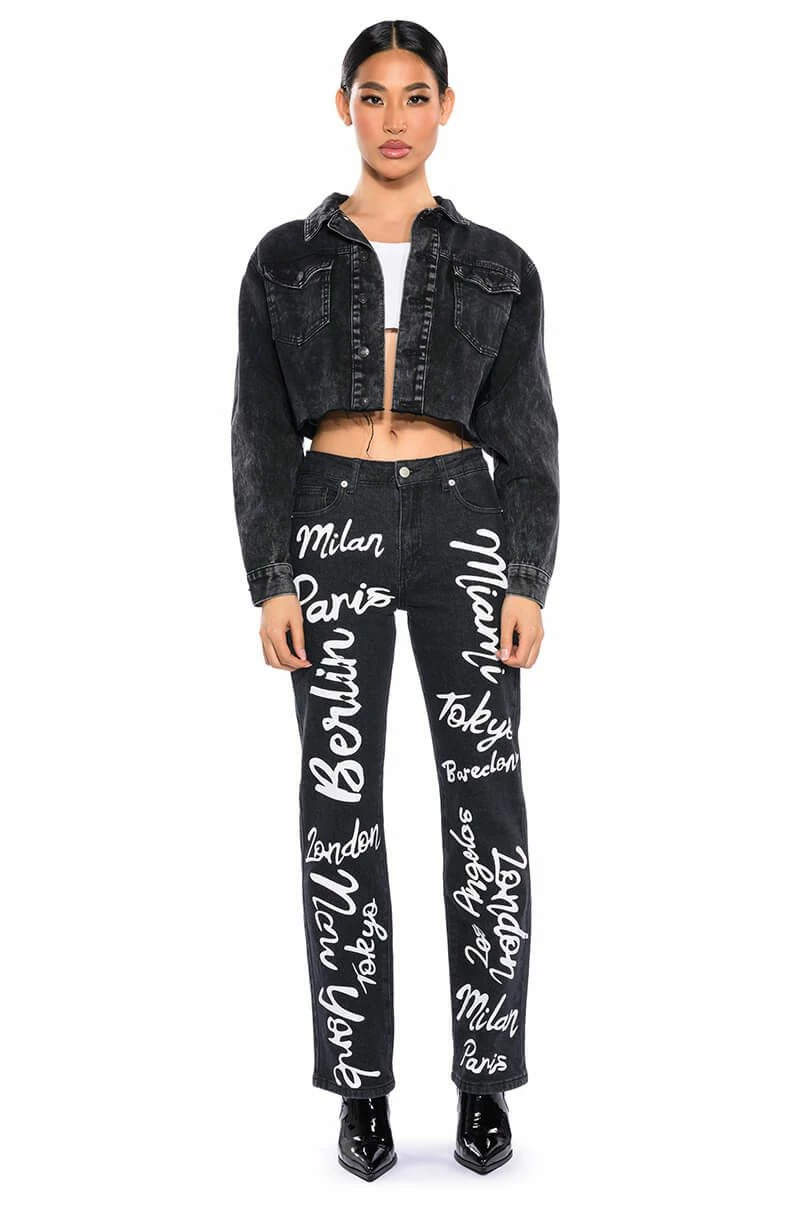 REPRESENT HIGH RISE STRAIGHT LEG JEAN - Image 3