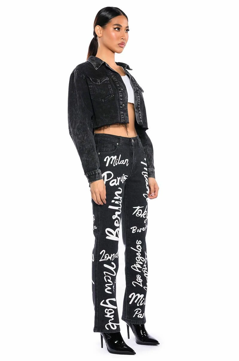 REPRESENT HIGH RISE STRAIGHT LEG JEAN - Image 4