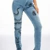 RIGHT CALL PAINTED HIGH RISE SKINNY JEANS