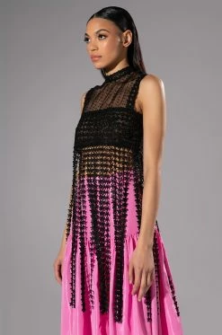 RIVER LACE FRINGED SLEEVELESS TOP