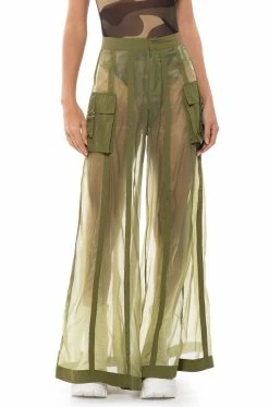 SAGE WIDE LEG TROUSER