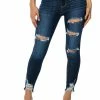 SATURN DARK HIGH RISE SKINNY JEANS