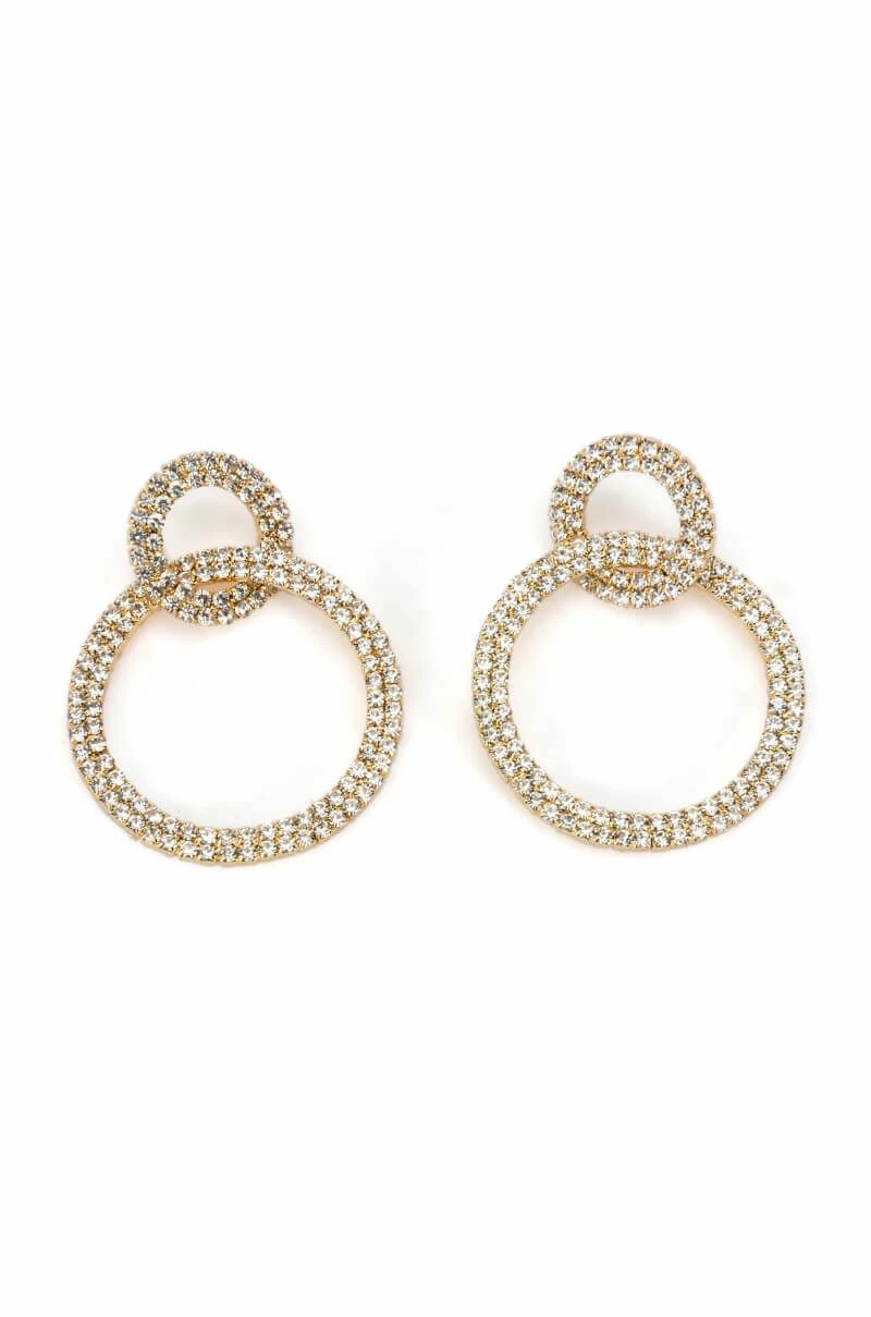 SCENE STEALER RHINESTONE EARRINGS - Image 2