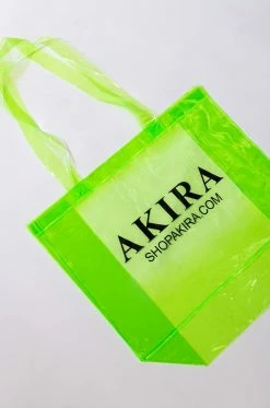 SECURE THE BAG AKIRA PVC SHOPPING BAG