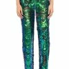 SENORITA EMBELLISHED STRAIGHT LEG PANT IN GREEN